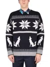 Etro Embroidered Cotton Sweater In Blue