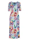 Etro Viscose Dress In Multicolour