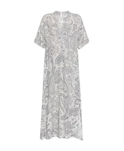 Etro Viscose Dress With Graphic Paisley Designs