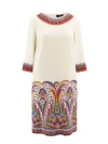 ETRO VISCOSE DRESS WITH ICONIC PRINT DETAIL