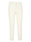 Etro Mid-rise Stretch Cotton Poplin Cuffed Cigarette Pants In Ivory