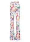 Etro Paisley-printed Flared Pants In Multicolor In Multicolour