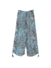 Etro Viscose Silk Pants In Multi