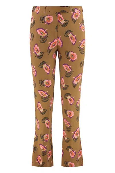 Etro Viscose Trousers In Multi