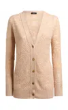 Etro V-neck Knit Cardigan In Neutral