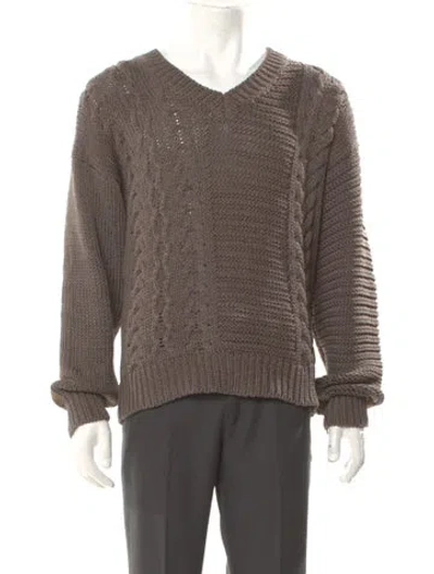 Pre-owned Etro V-neck Long Sleeve Pullover In Multi