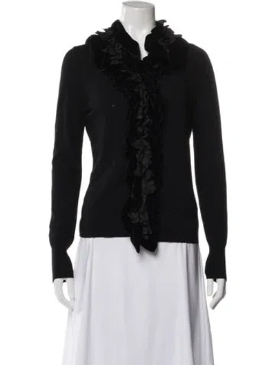 Pre-owned Etro V-neck Sweater In Black