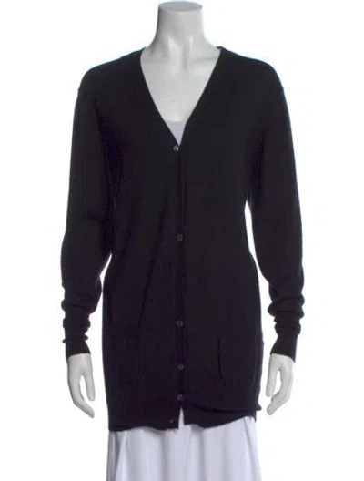 Pre-owned Etro V-neck Sweater In Black