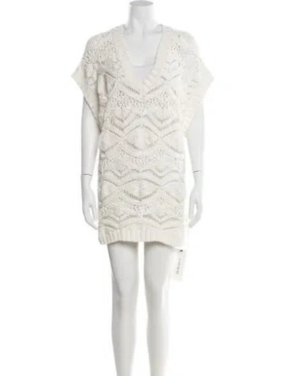 Pre-owned Etro V-neck Sweater In Neutral