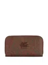 Etro Paisley Pattern Wallet And Cardholder Collection In Brown