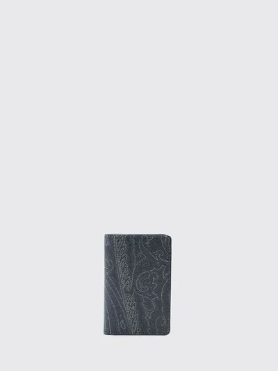Etro Wallet Men Color Black In Gray