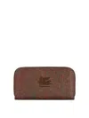 Etro Paisley Pattern Wallet And Cardholder Collection In Brown