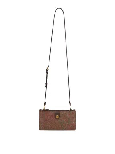 Etro Wallet With Chain In Gold
