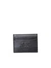 Etro Pegaso-motif Leather Cardholder In Black