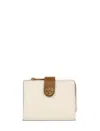Etro Small Leather Wallet In White