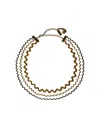 Etro Wave Multi-chain Choker In Gold
