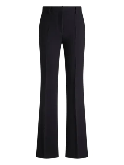 Etro Welt-pockets Wool Trousers In Blue