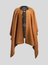 Etro Reversible Patterned Cloth Cape In Brown