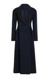 Etro Whipstitched Wool-cashmere Coat In Navy