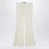 Etro Flared Trousers In Ivory Viscose Women In White