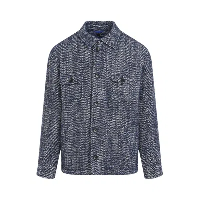 Etro Men's Wool Shirt In Blue