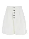 Etro Pleated Shorts With Buttons In Multicolor