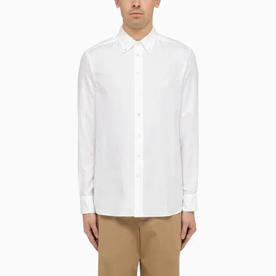 ETRO WHITE COTTON BUTTON-DOWN SHIRT