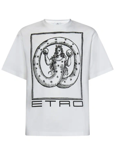 Etro White Cotton Jersey T-shirt