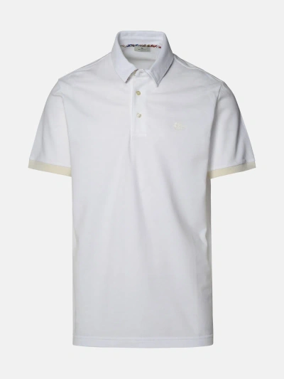 Etro White Cotton Polo Shirt