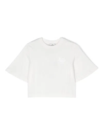 Etro Kids' Pegaso 图案t恤 In White