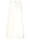 Etro White Culotte Jeans With Belt In White