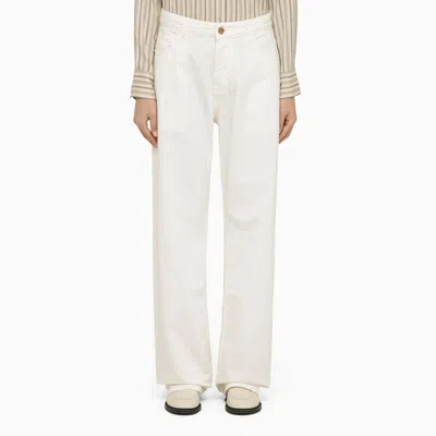 ETRO ETRO  WHITE DENIM BAGGY JEANS