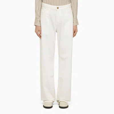 ETRO ETRO WHITE DENIM BAGGY JEANS