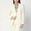 Etro White Jacquard Jacket With Crossover Detail Women In White