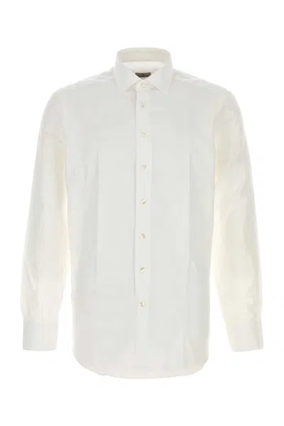 Etro White Jacquard Shirt In Neutral