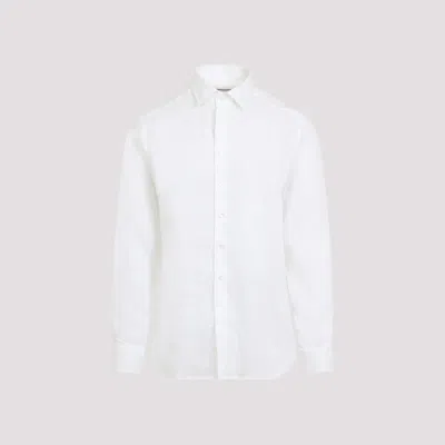 Etro Straight Shirt Long Sleeves Button Down Collar In White