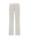Etro White Relaxed Flat Front Pants In White
