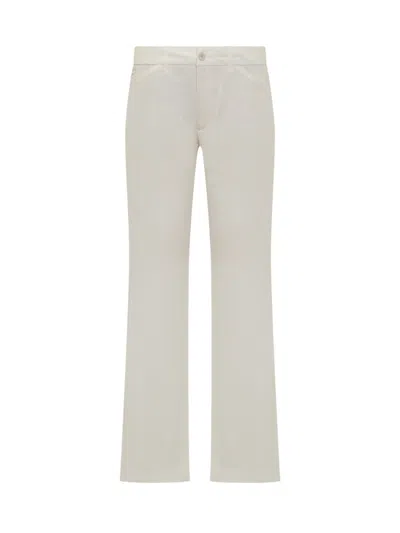 Etro White Relaxed Flat Front Pants