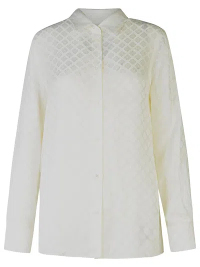 Etro Logo Pattern Long-sleeved Shirt In White