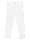 Etro White Straight Jeans With Subtle Detailing In White