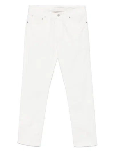 ETRO ETRO WHITE STRAIGHT JEANS WITH SUBTLE DETAILING