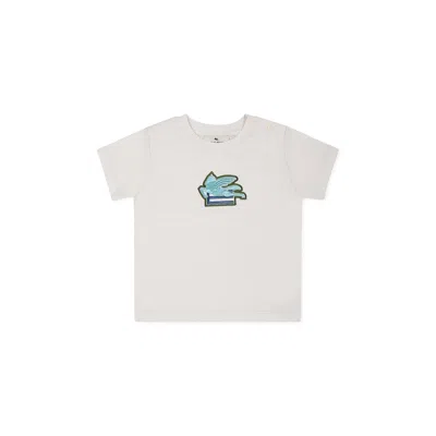 Etro White T-shirt For Baby Boy Pegasus