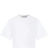 ETRO WHITE T-SHIRT FOR GIRL WITH LOGO