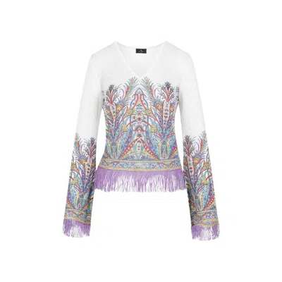 ETRO WHITE VISCOSE TOP