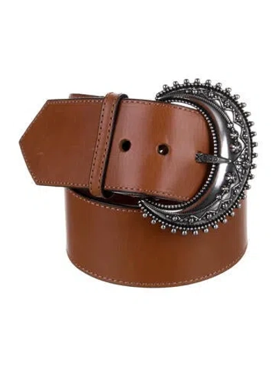 Pre-owned Etro Wide Leather Belt In Neutrals