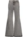 Etro Logo-embroidered Basic Flared Jeans In Black