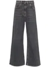 Etro Wide Leg Jeans With Belt Loops And Contrast Stitching
