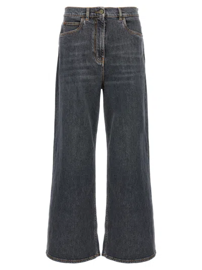 ETRO WIDE LEG JEANS GRAY