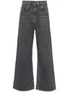 Etro Stretch Denim Baggy Fit Jeans In Grey