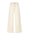 Etro Wide-leg Denim Jeans With High Waist In White